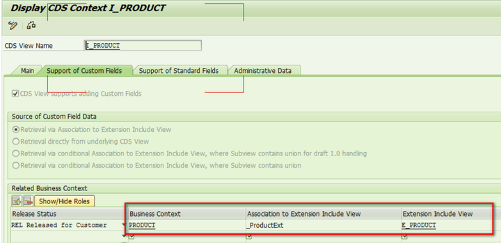 SAP S/4HANA里的MARA表和E_PRODUCT cds视图的关系是什么