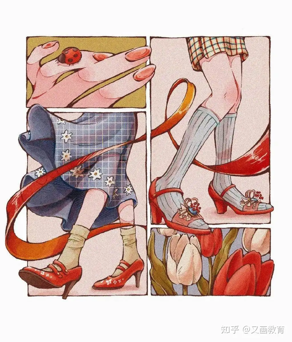 插画师日菜乃| 暖意柔和的复古色调，彰显女性的柔美- 知乎