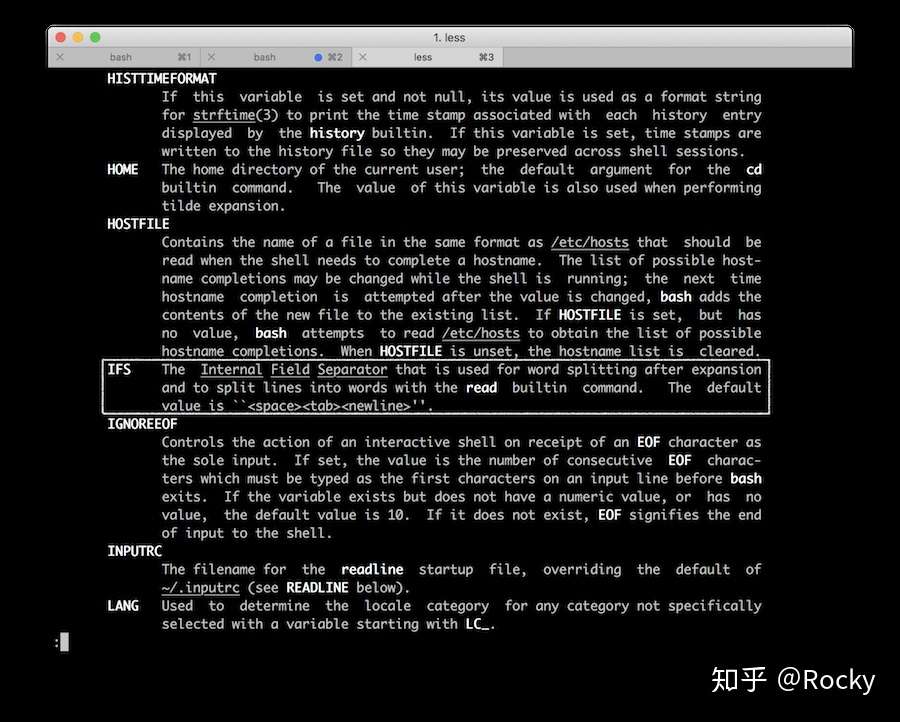 详细解析shell中的ifs变量 知乎