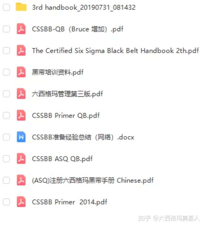 2021 ASQ CSSBB（认证六西格玛黑带）机考经验分享(图5)