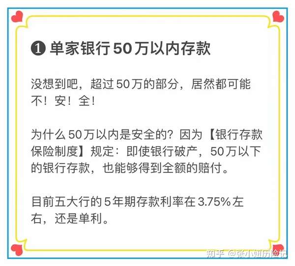 張小妞歷險記 的想法: #安全保本的理財方式,有且僅有3種 50萬