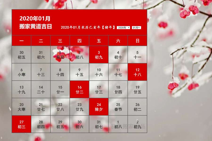 年1月搬家黄道吉日 年1月搬家哪天好 收藏备用 知乎