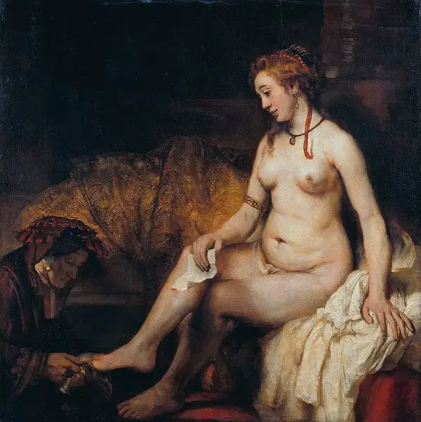 裸女油画 