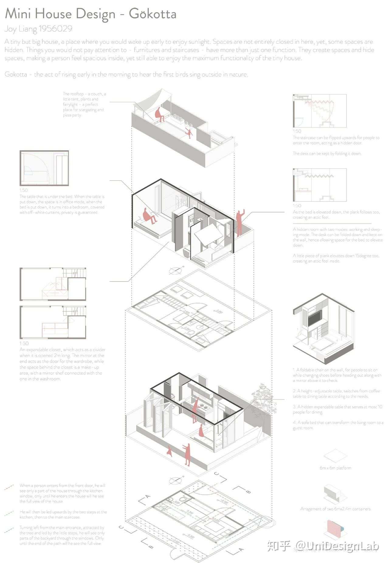 同济大学本科一年级极小居住空间设计成果展 知乎