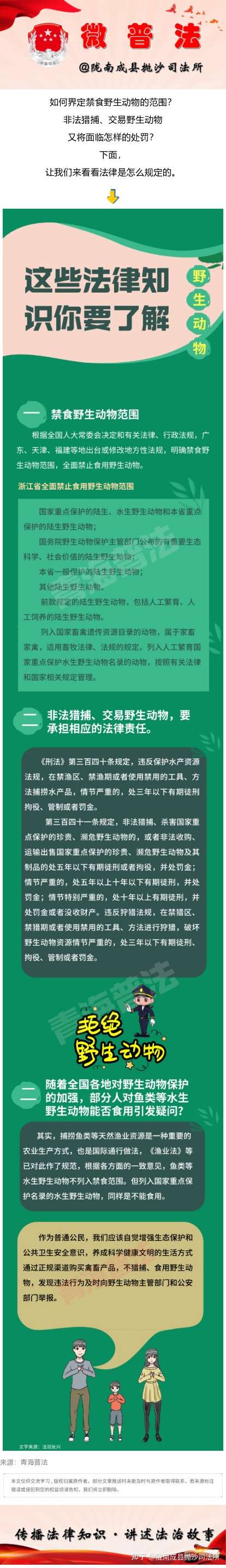 普法课堂 关于野生动物 这些法律知识你要了解 知乎