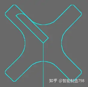 fanuc数控铣床编程实例13-加工斜十字槽型腔 - 知乎