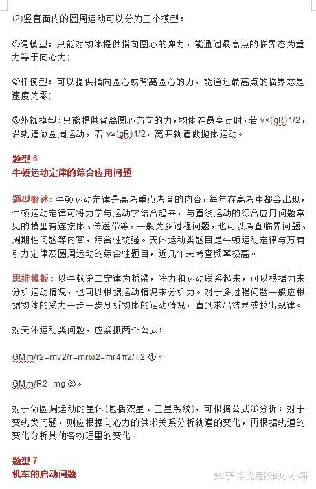 高中物理16种题型解题法大全 含思维模板 理科生高分冲刺必备 知乎