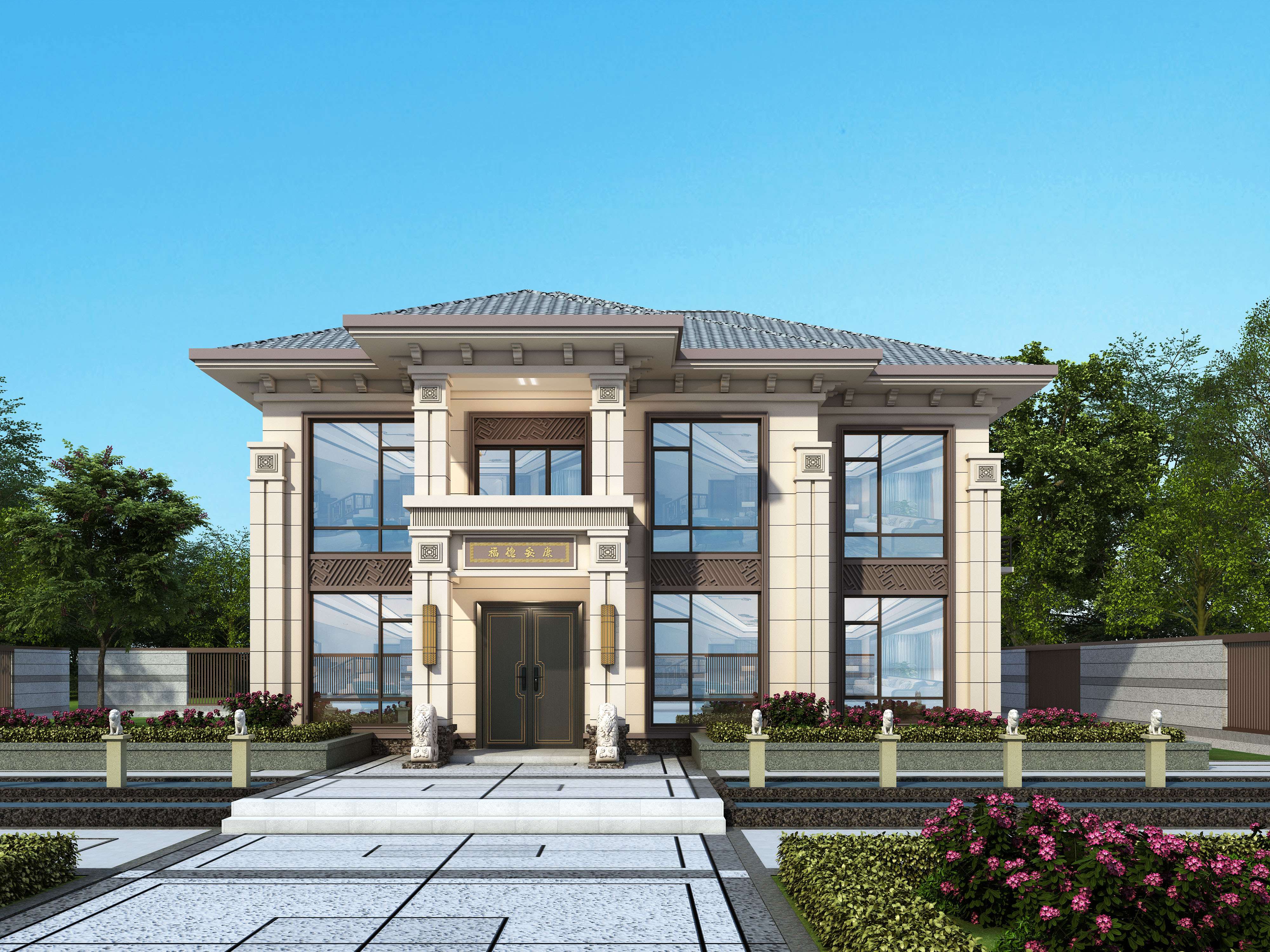 匠新乡墅科技 的想法: 占地150平,湖南益阳农村二层小别墅