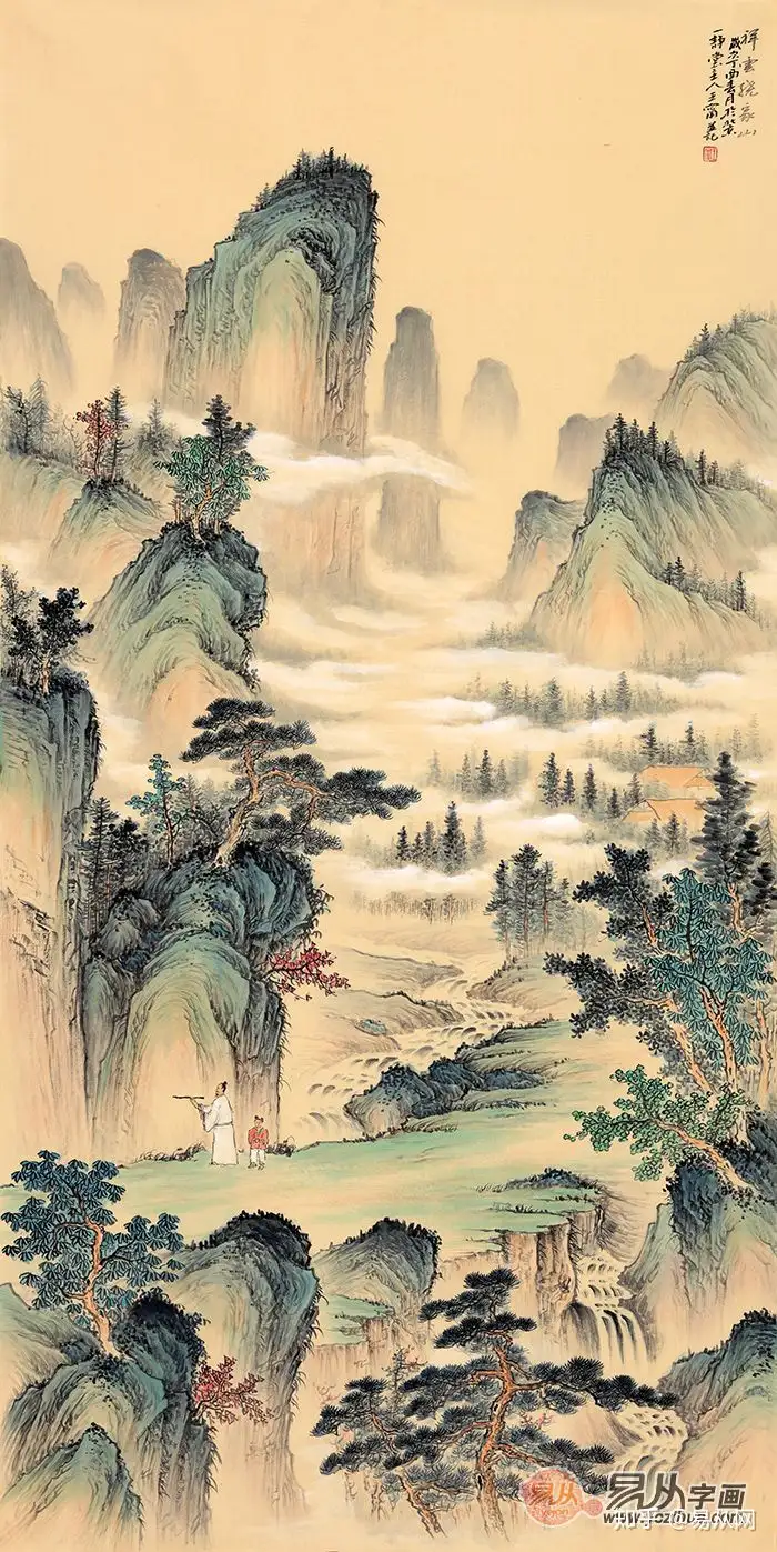 国画赏析：中美协画家王宁古意山水画作品- 知乎