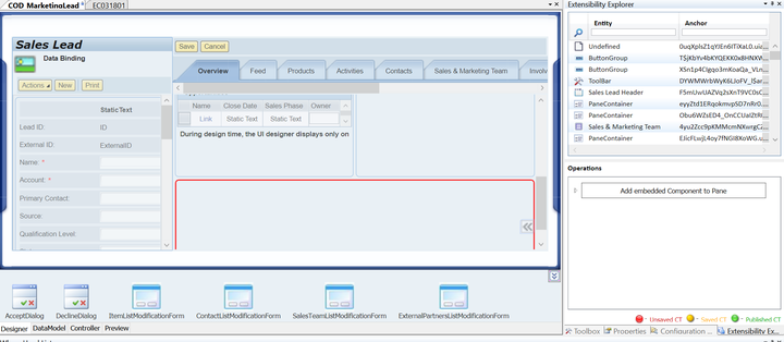 如何在SAP C4C TI页面里添加自定义UI