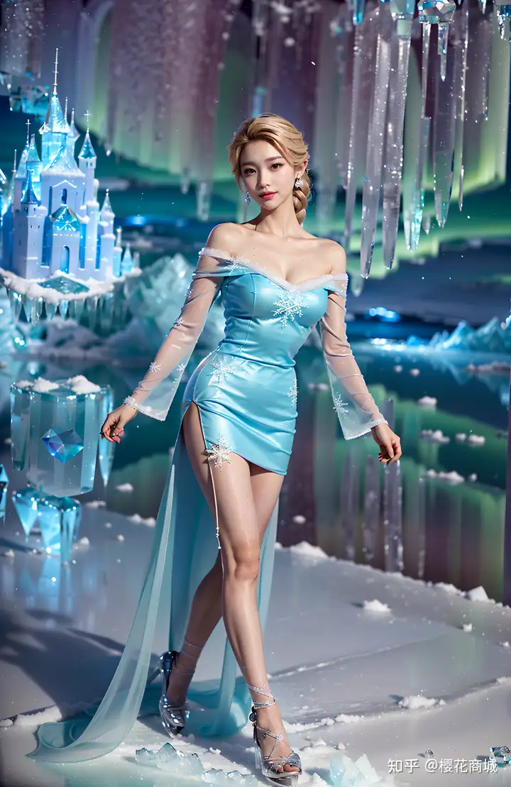 Ai绘画写真：冰雪公主——冻美人