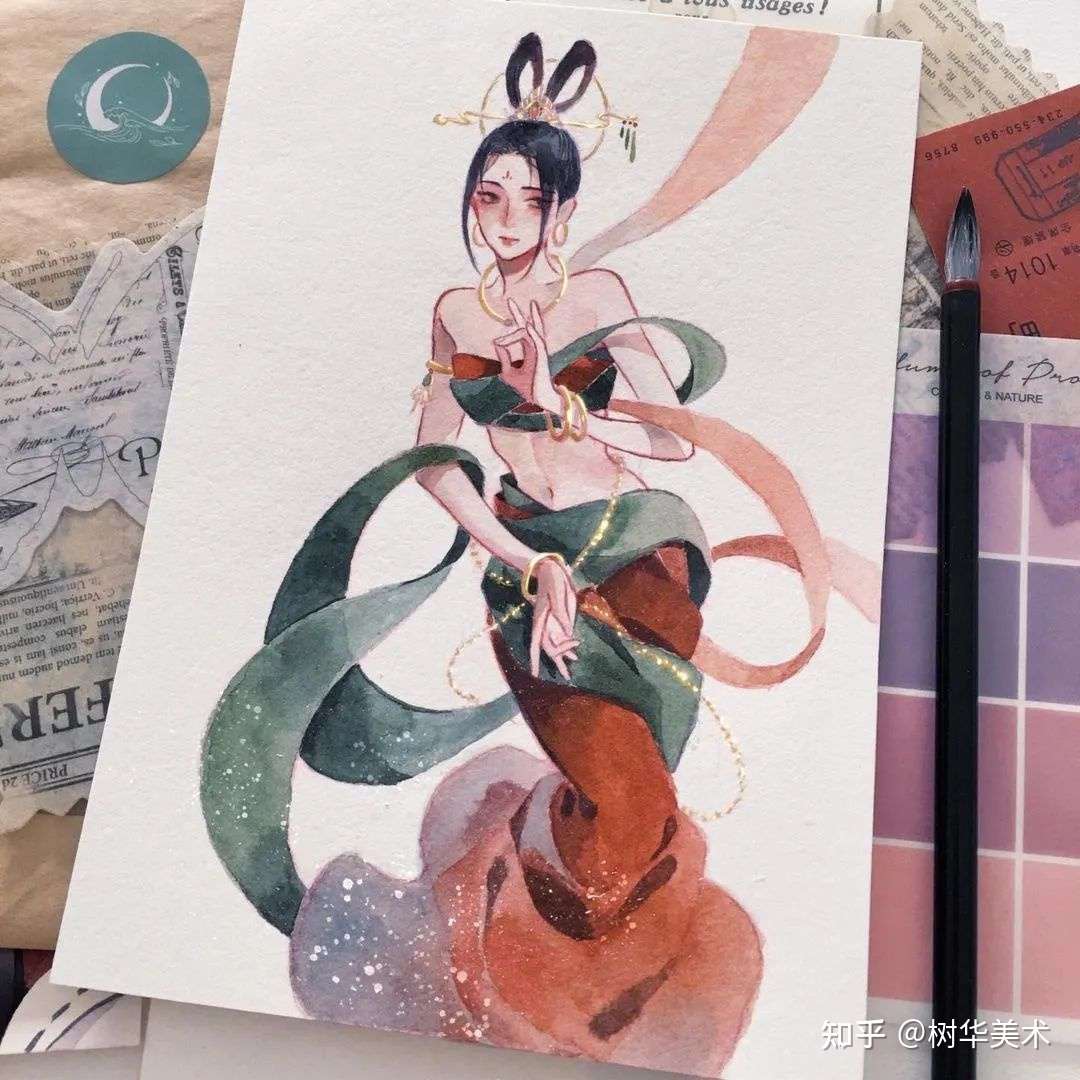 用水彩来画古风人物漫画 让人一眼就爱上 知乎