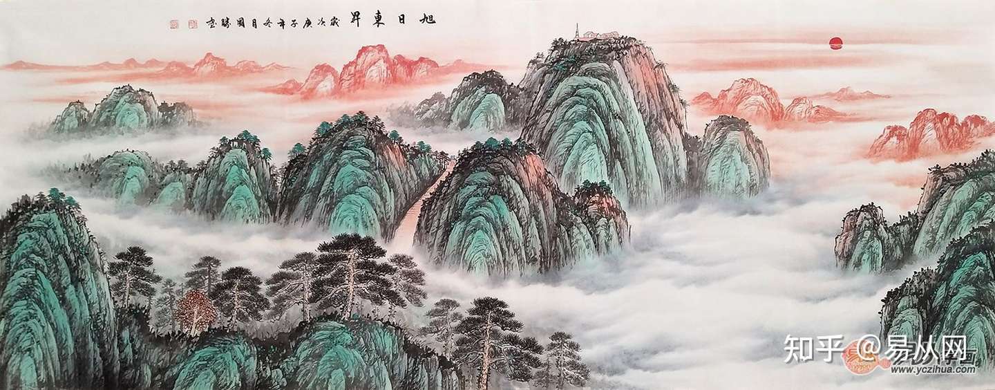 沙发背景画挂什么好能够彰显主人品味细节的山水画 知乎