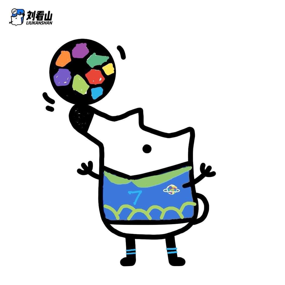 小常同学 的想法: #刘看山足球季涂鸦大赛# 量身为看山设计… - 知乎