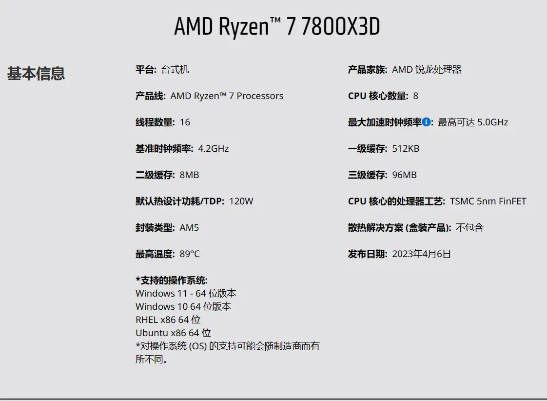 大注目】 AMD 新品未使用＋NA-STPG1 7800x3D Ryzen7 PCパーツ