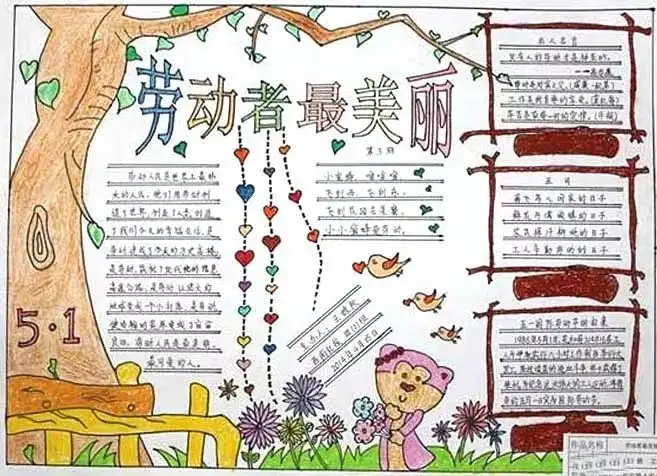 五一劳动节手抄报+素材大全（名言、谚语、古诗），快给孩子收藏吧！