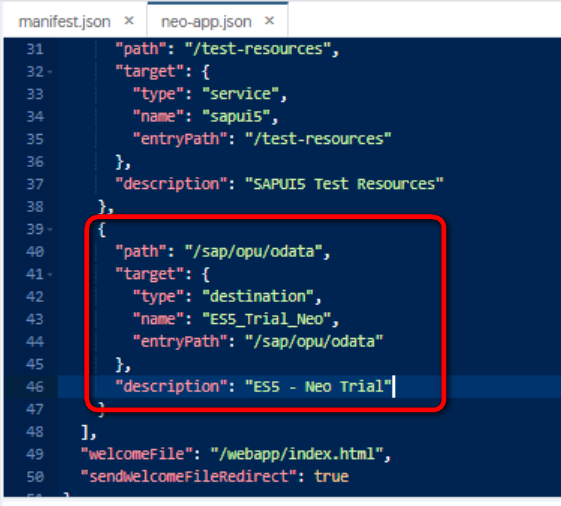 SAP UI5应用怎样访问OData metadata的url和Destination