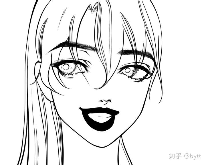 满唇适合很飒很帅的那种女生,但是你却画的弯弯的眉毛,人畜无害的眼睛