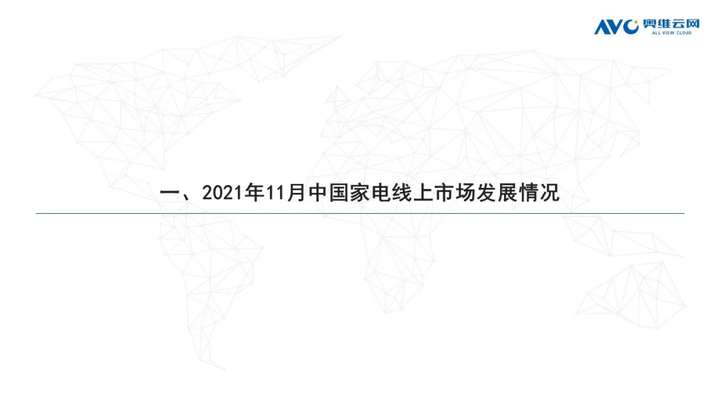 2021年11月家电市场总结（线上篇）