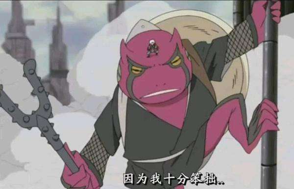 挡住鬼鲛一击的铁臂蛤蟆表示不服. 保管契约卷轴的蛤蟆忠很委屈.