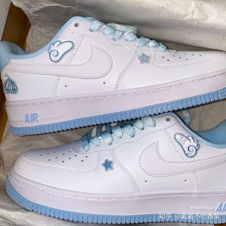 nikeairforce1耐克空军一号天空蓝白蓝af1男女鞋莆田鞋