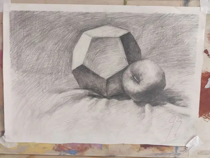 绘影逐光 青春创想|塘栖校区素描比赛优秀作品展(图10)