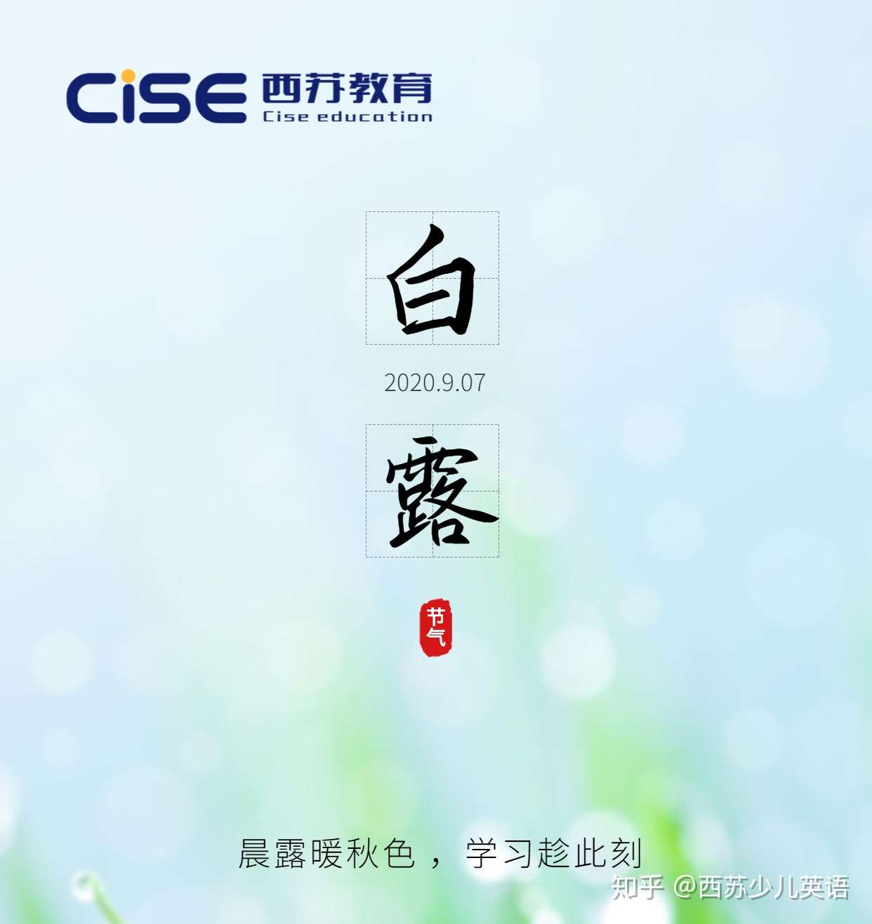 节气英语 白露英文知多少 知乎 节气英语 白露英文知多少 知乎