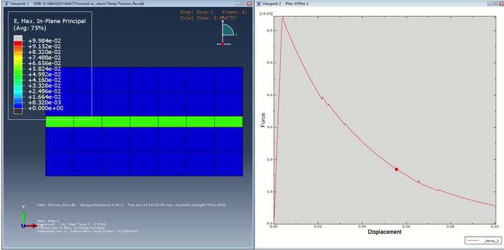 ABAQUS UMAT for cohesive element tension behaviour的图5