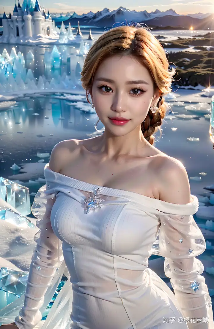 Ai绘画写真：冰雪公主——冻美人