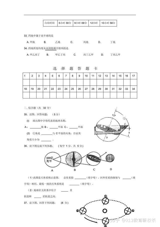 必修一地理 成绩差的福利来啦 各单元高频重点 难点 易错 常错测试卷 集中出现 里面都是试卷中必考题 知乎