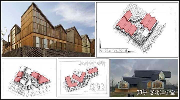 用屋顶丰富你的快题形体1坡屋顶北洋学堂
