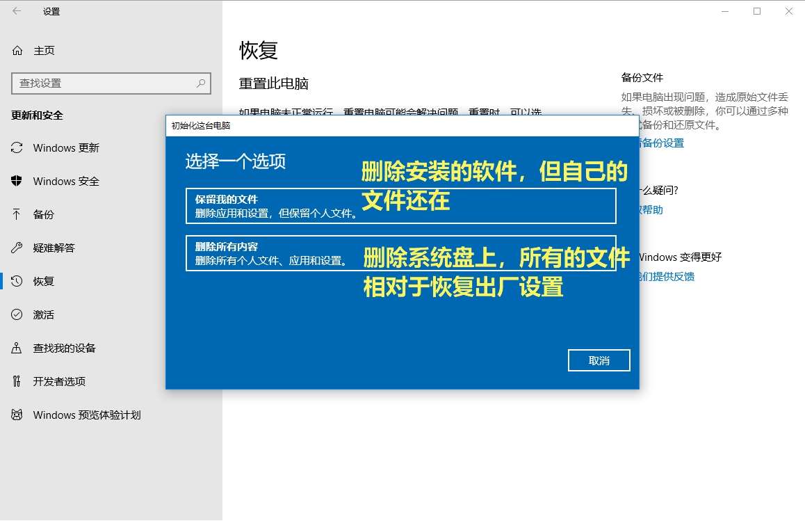Win10系统如何自动恢复到出厂设置 小白式操作教程 知乎