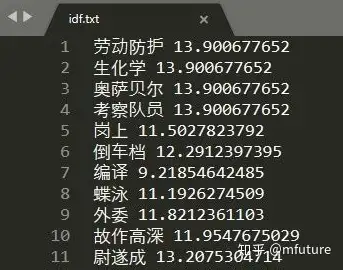 使用python的jieba庫中的tfidf算法進行關鍵詞提取