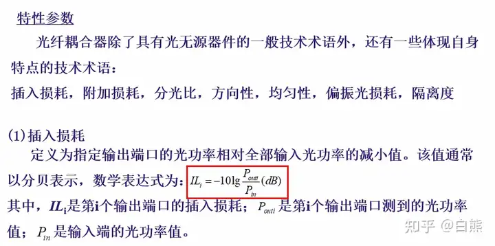 常用的光无源器件