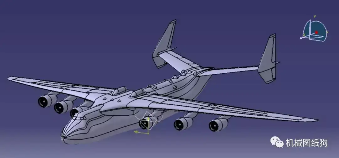 飞行模型】安-225 Antonov运输机飞行模型3D图纸CATIA设计- 知乎