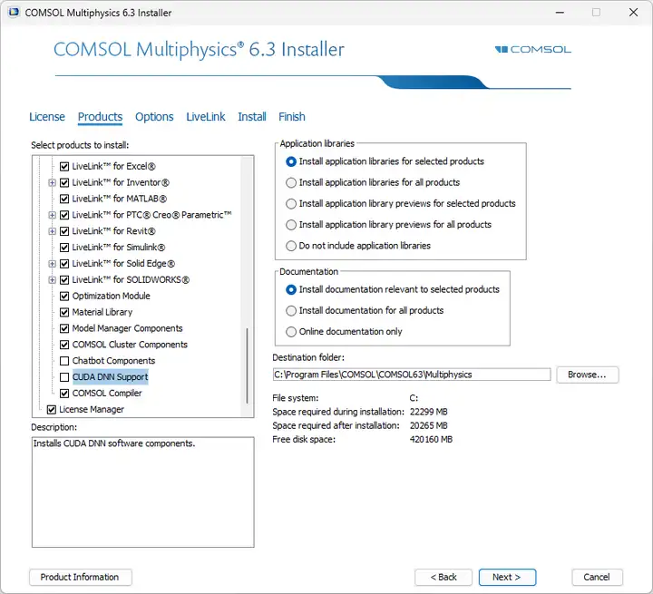 在 COMSOL Multiphysics 中设置 GPU 加速计算的图1