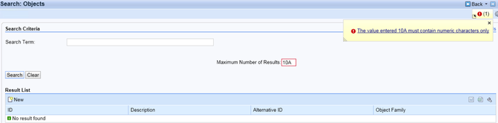 SAP CRM Advanced search和Simple search裡Max hit表現行為的差異