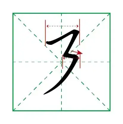 最难写的几个笔画上