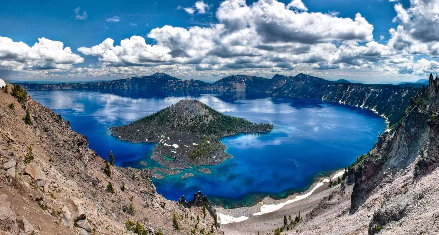 天上掉落的一滴泪 最美火山口湖crater Lake 知乎