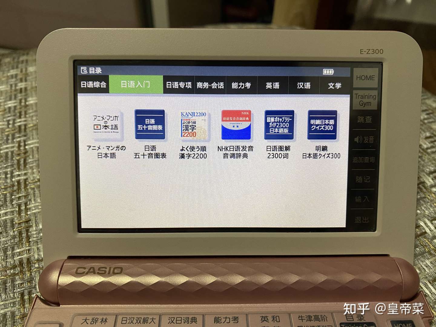 CASIO カシオ 電子辞書 ピンク E-R300 中国人の方向け！日本語独学