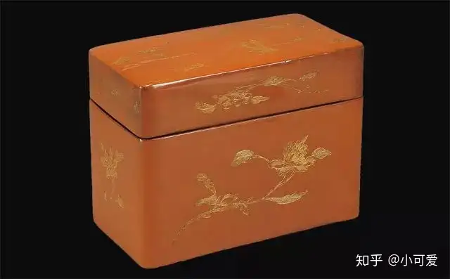 木胎漆器彫・描金・五福捧寿紋・首飾盒『収蔵家蔵』稀少珍品・置物・古