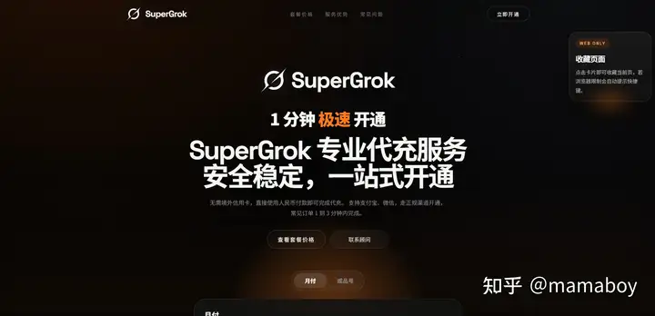 SuperGrok 官方代充网站