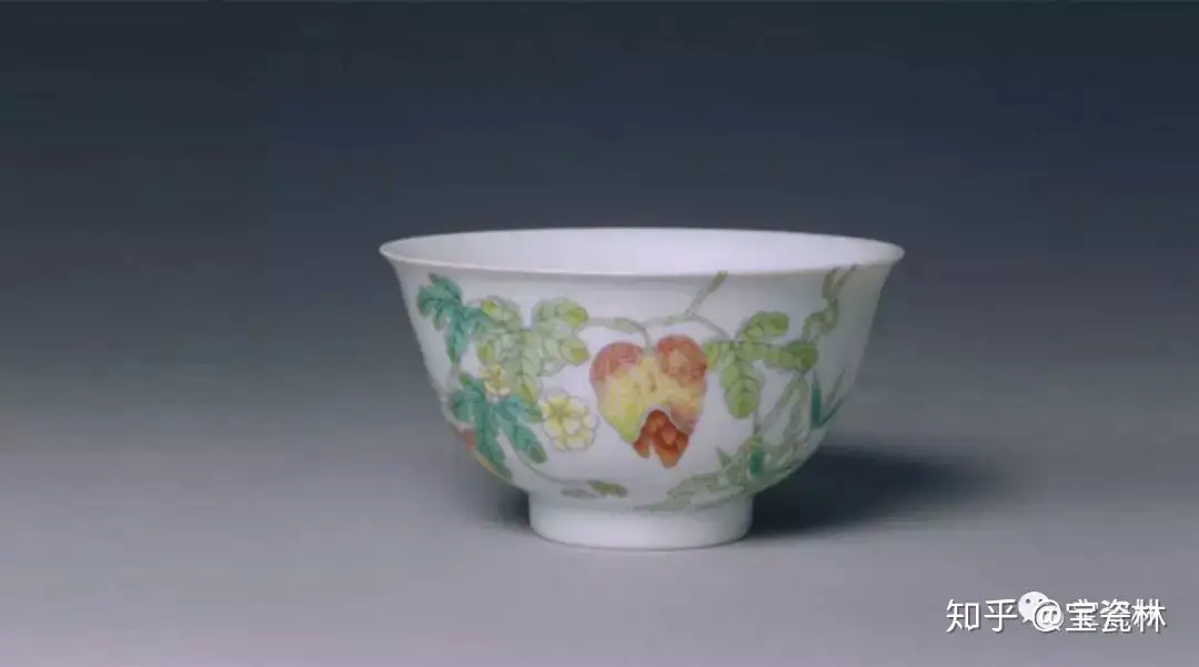 茶碗 粉彩轧道 嘉慶年製 中国美術