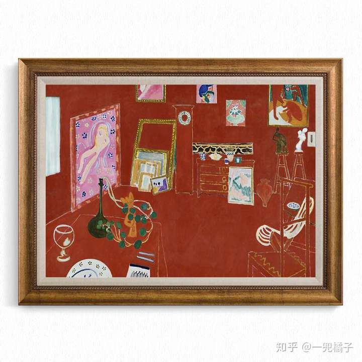 这是马蒂斯的作品《红色工作室》.