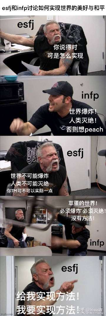 有什麼以中文為主的mbti或榮格八維meme梗圖嗎