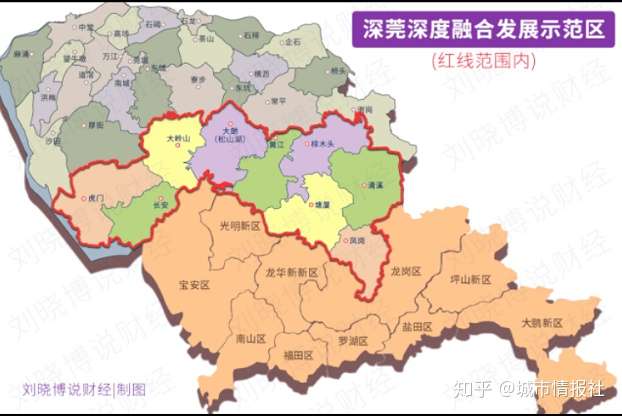 东莞深圳分界线地图图片