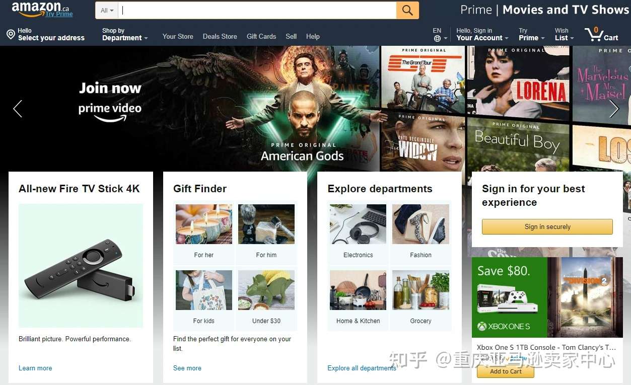 亚马逊全球站点介绍 加拿大站 知乎