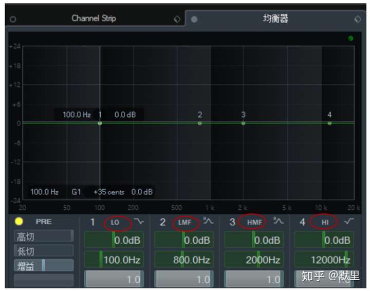 默裡 學生 cubase的調音臺可以進行音樂或者錄音的後期eq處理,這是