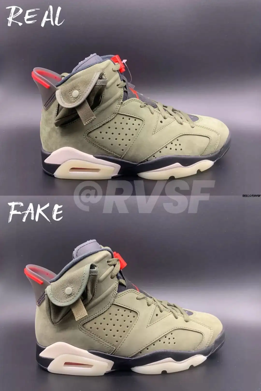 TS6最强对比！Travis Scott x Air Jordan 6 真假对比- 知乎