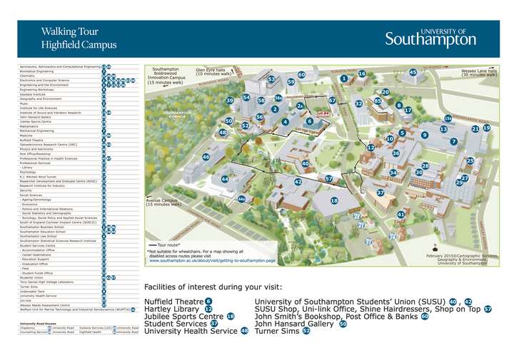 英国南安普顿大学地图图片